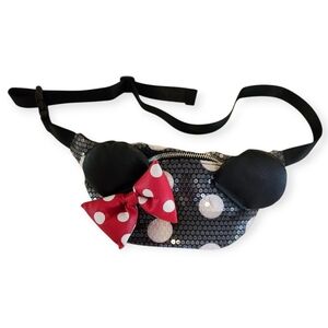 Disney Parks Loungefly Hip Pack - Minnie Mouse Bow | Sequin